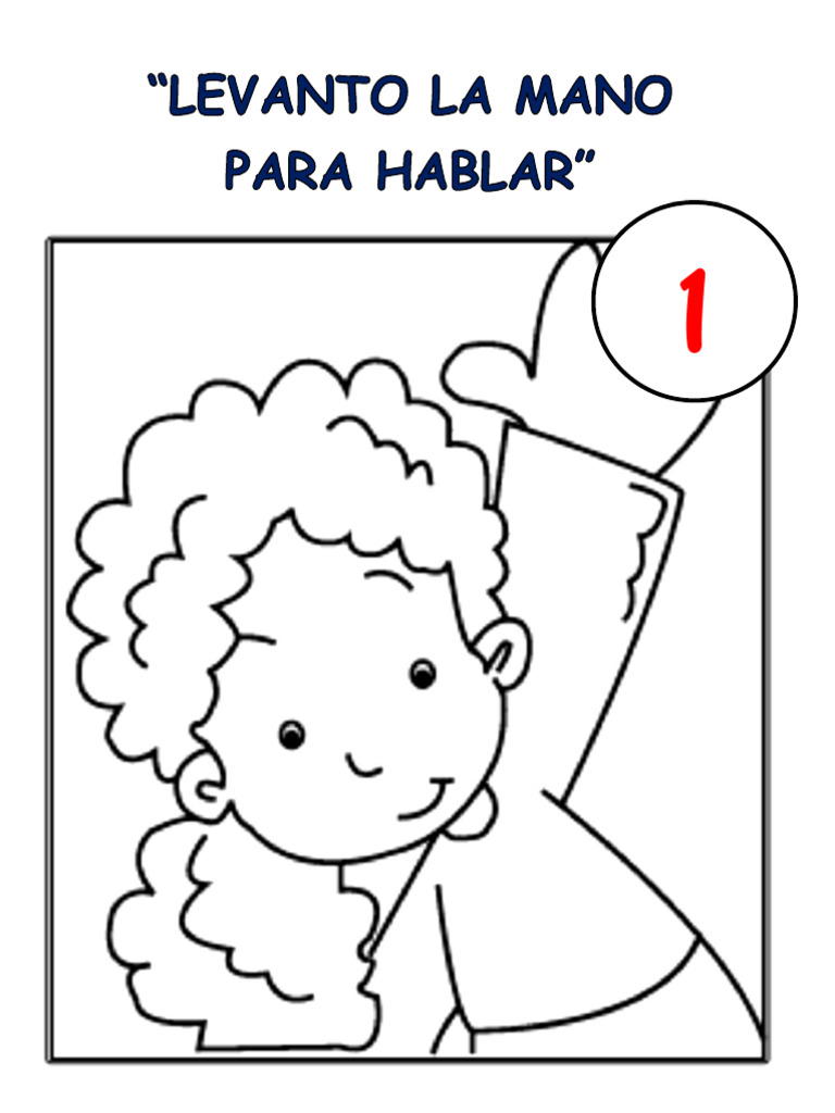 Normas de Convivencia para Colorear | PDF