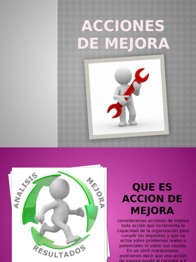 Acciones de Mejora en la Organización | PDF