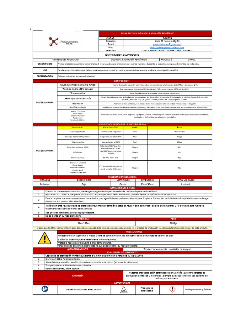 FICHA TECNICA EDITABLE.xlsx - DRP-01 | PDF | Textiles | Dirigir