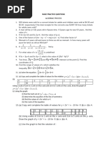 Waec Practice Questions 2025