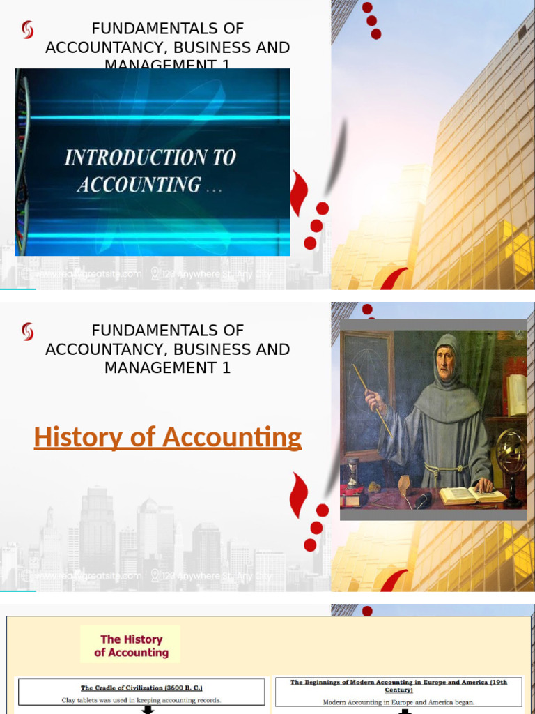 FABM-1_Q1_W1_History-and-users-of-accounting | PDF | Partnership ...