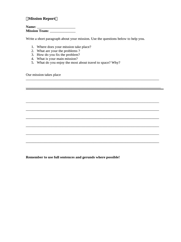 Apollo 17 Mission Report Template | PDF