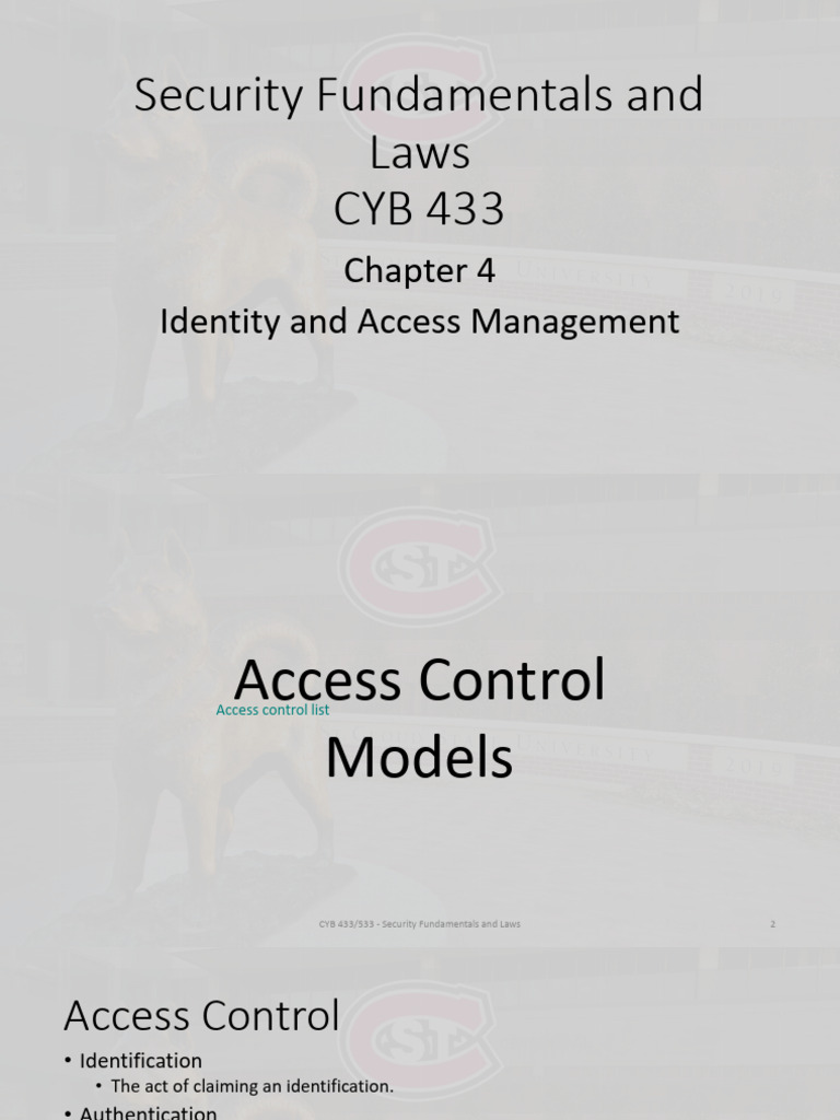 Access Control Models Overview | PDF | Computer Access Control | Smart Card