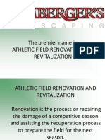 The Premier Name in Athletic Field Renovation and Revitalization