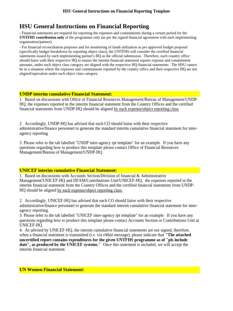 Financial Report Template FINAL | PDF | Expense | Depreciation