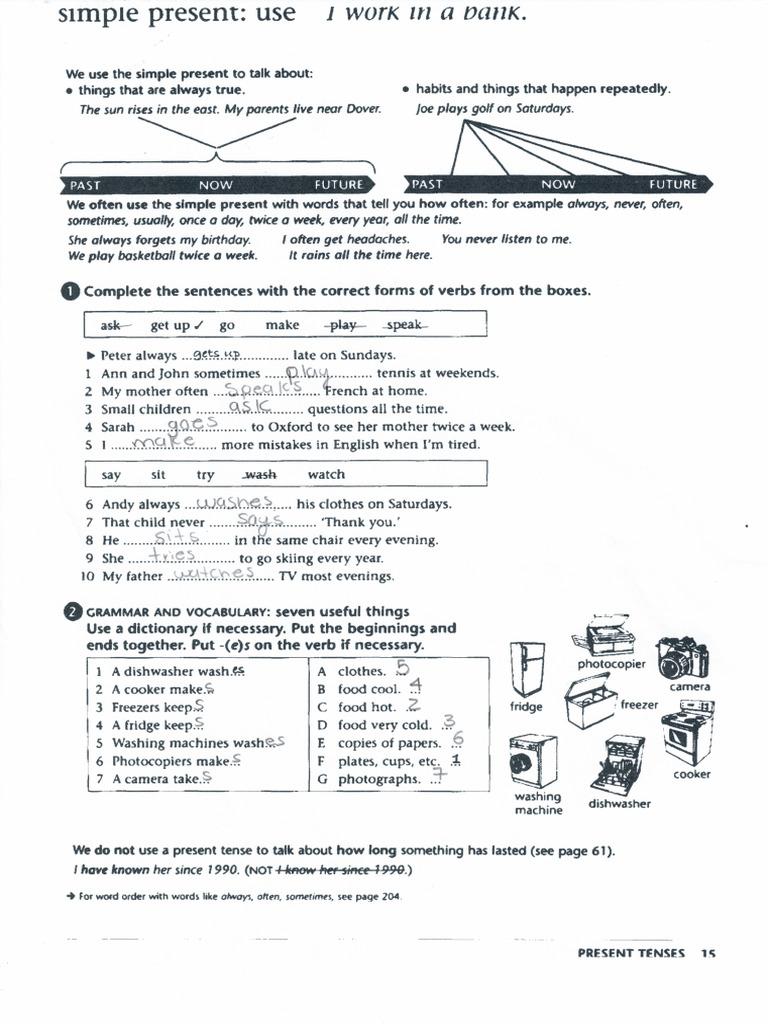 Simple Present 3 | PDF