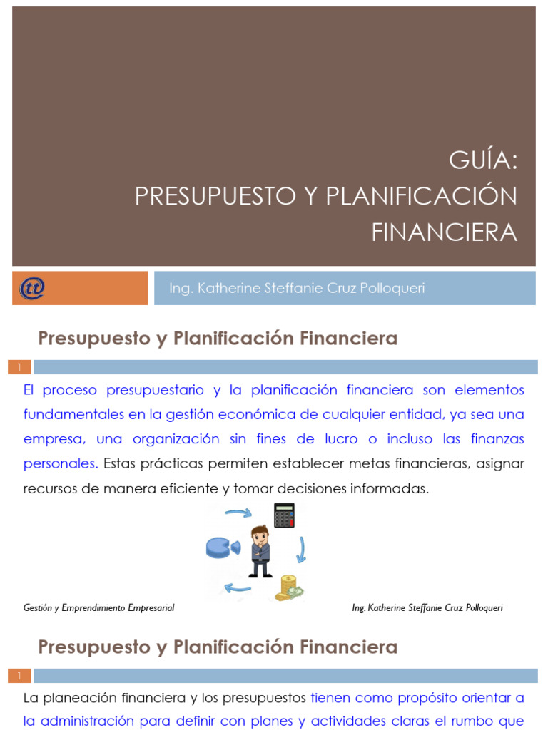 Guía de Presupuesto y Planificación Financiera | PDF | Presupuesto ...