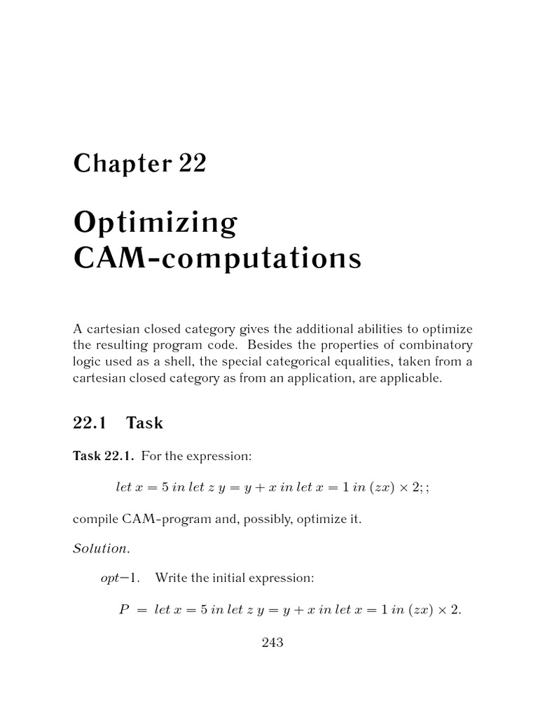 Optimizing CAM Computations Explained | PDF | Theoretical Computer ...