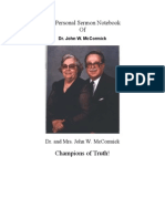 The Personal Sermon Notebook - Dr. John W. McCormick