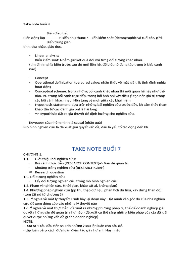 Take Note Bu I 4 | PDF