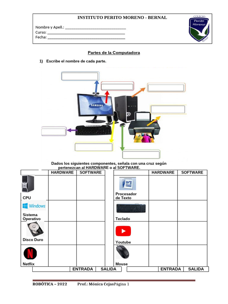 Partes de La Computadora | PDF