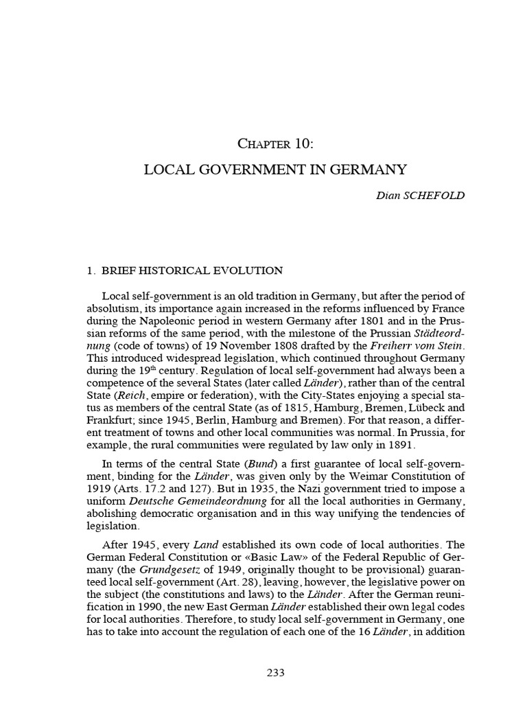 Local Government in the member states of European Union（拖移项目） | PDF ...