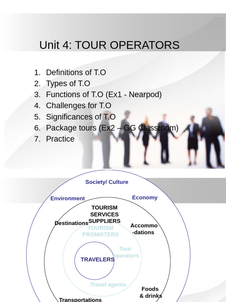 Understanding Tour Operators in Tourism | PDF | Tourism | Travel Agency