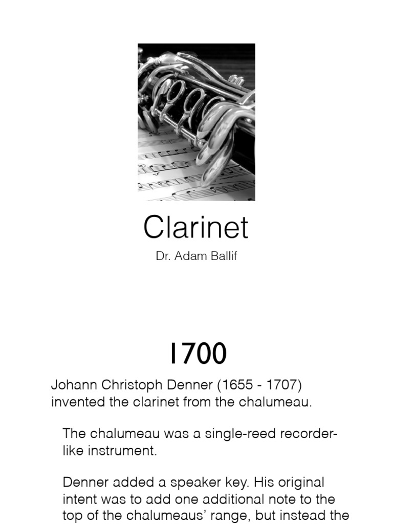 Clarinet_Lecture(2) | PDF | Clarinet | Reed Aerophones