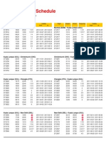 Air Asia XFlight Schedule Report