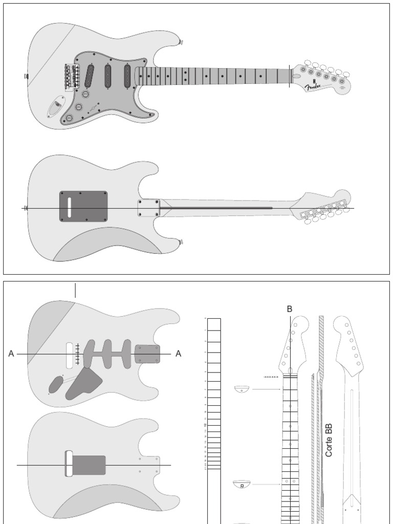 Stratocaster Project PDF Guitars Guitar Family Instruments