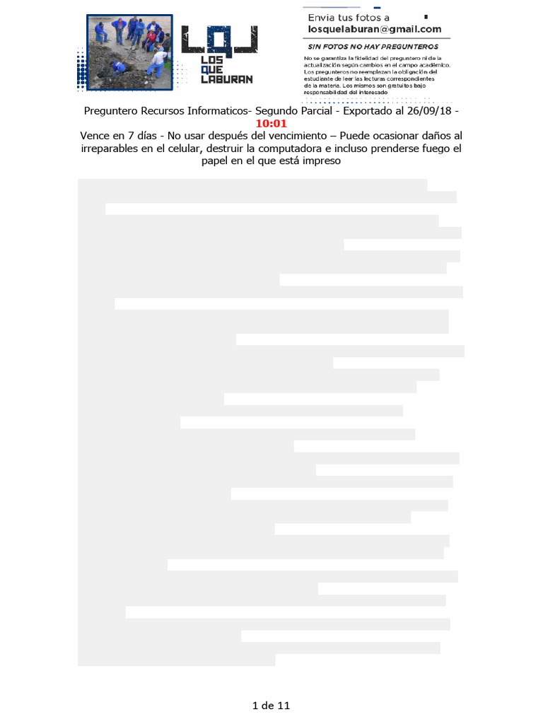 Recursos Inf. 2ø Parcial LQL | PDF | Microsoft Excel | Microsoft PowerPoint