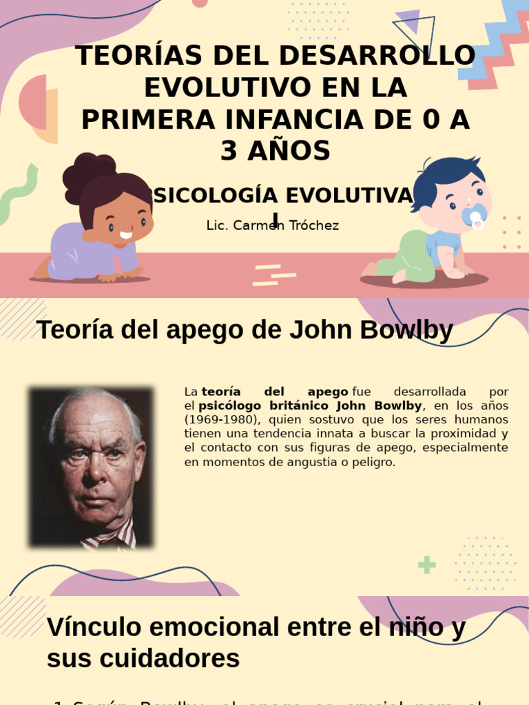 Principales Teorías y Areas Del Desarrollo 2 | PDF | Teoría de apego ...
