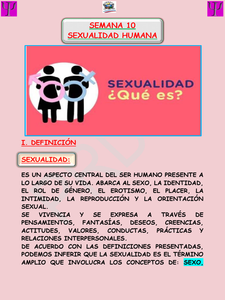 Definición y Dimensiones de la Sexualidad | PDF | La sexualidad humana ...