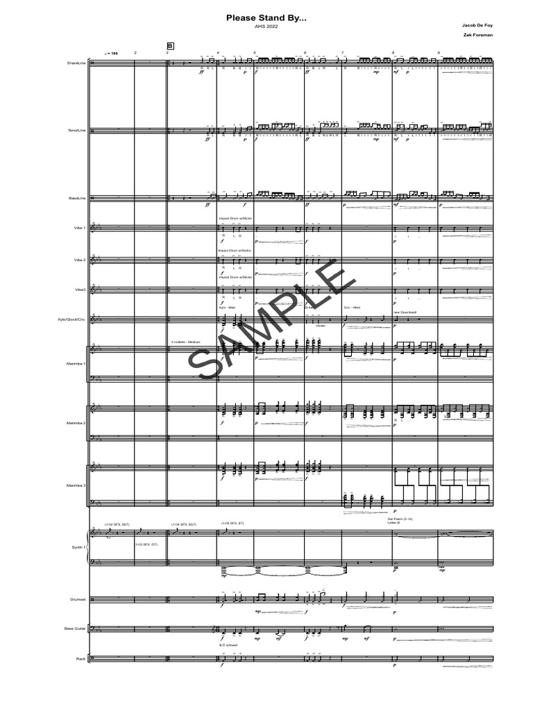 Please Stand By... Sample Score | PDF