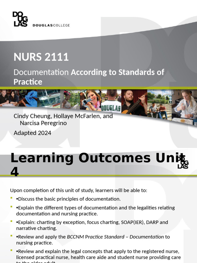 UNIT 3 Documentation | PDF | Nursing | Health Care