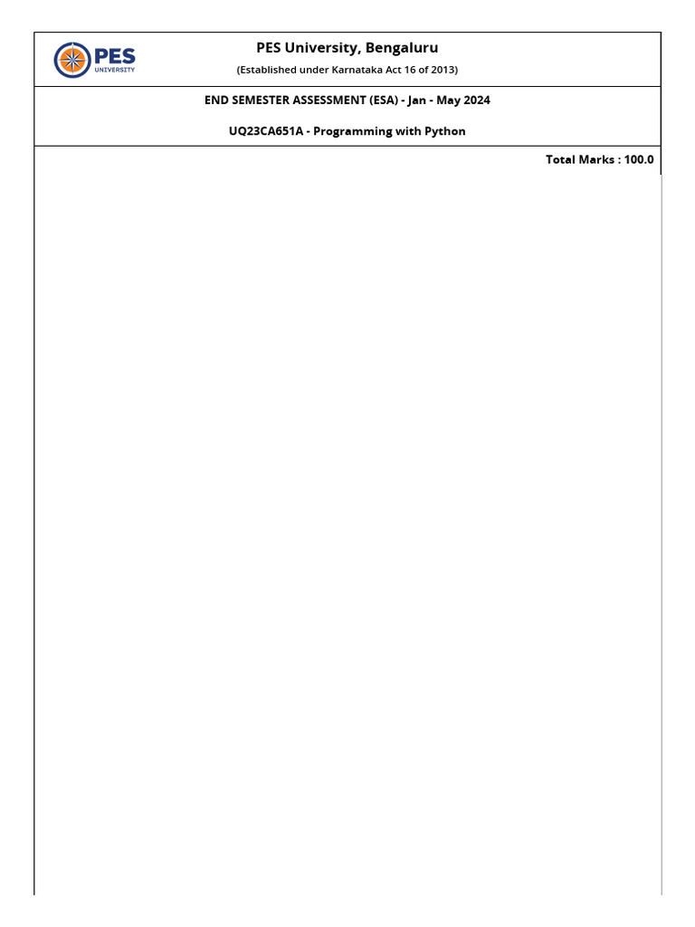 ESA: Python Programming Assessment | PDF | Software Engineering | Computing