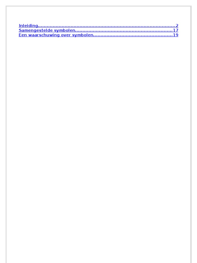 Symbolen en Hun Betekenis Fin | PDF