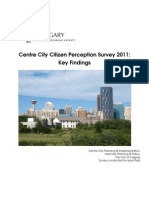 Calgary Centre City Citizen Perception Survey Key Findings 2011