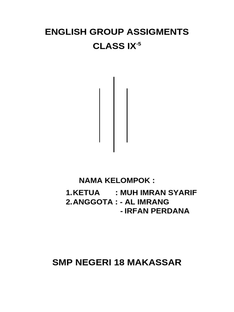 English Group Assigments Tugas Kelompok Bahasa Inggris | PDF