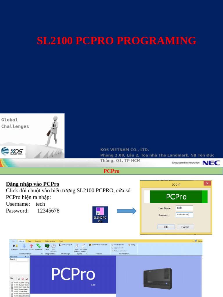 (2018.June) SL2100 lập trình bằng phần mềm PcPro | PDF