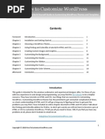 How To Customize Word Press