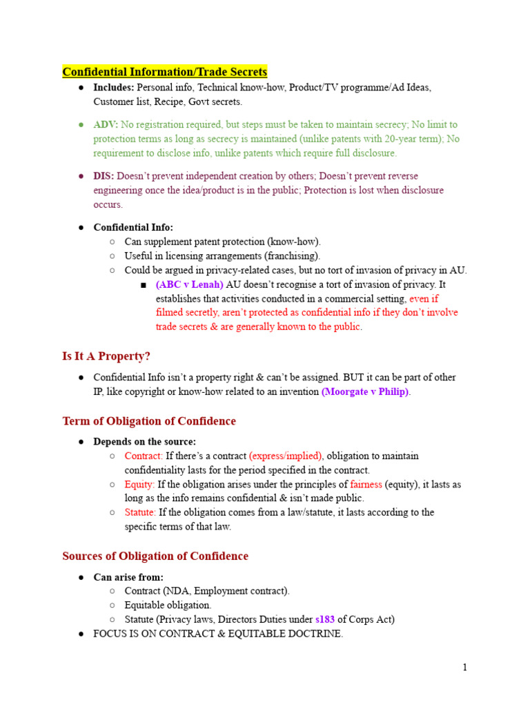 CLAW2209 CONDENSE - Confidential Information | PDF | Non Disclosure ...