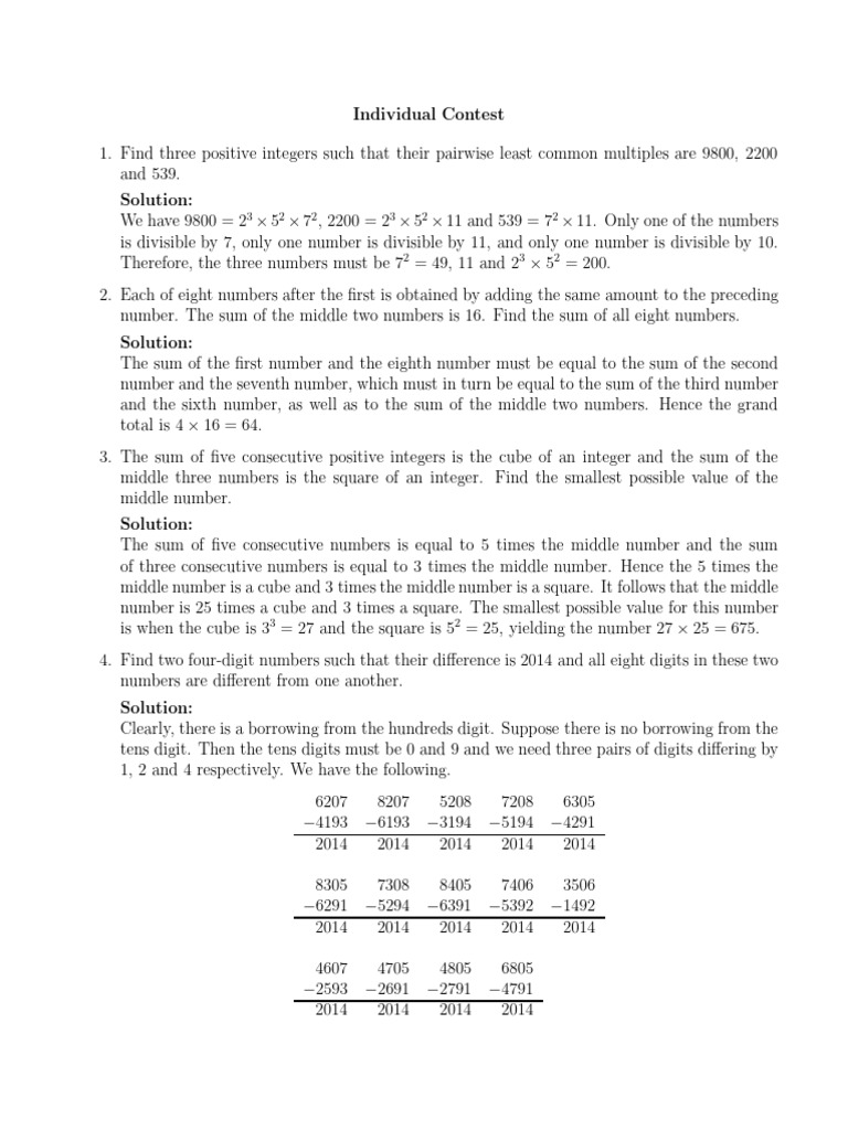 pmwc2014-i | PDF | Numbers | Area