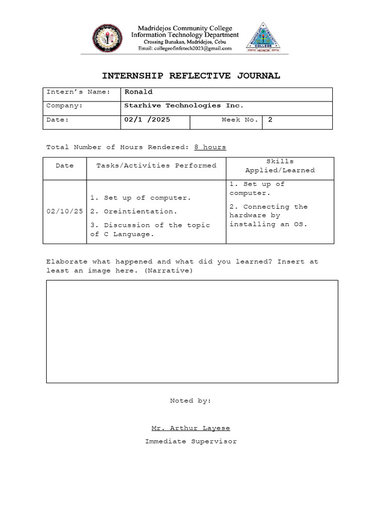 Verallo OJT | PDF | Computer Engineering | Computer Science