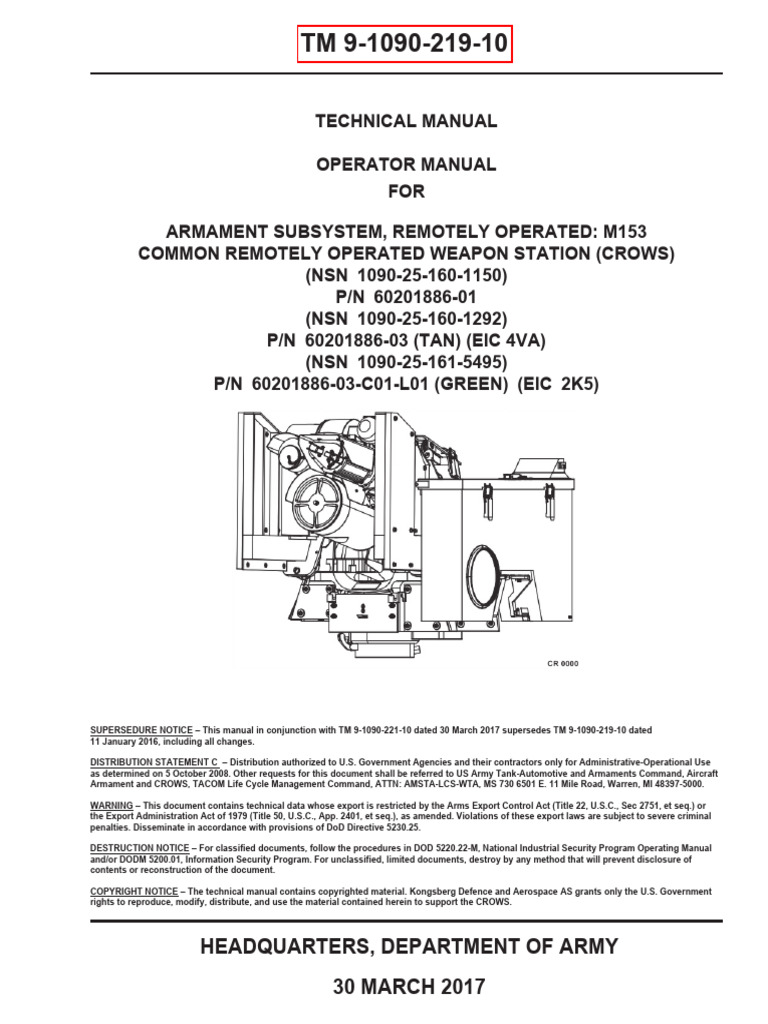 TM 9 1090 219 10 30 Mar 2017 PDF | PDF | Ammunition | Explosion