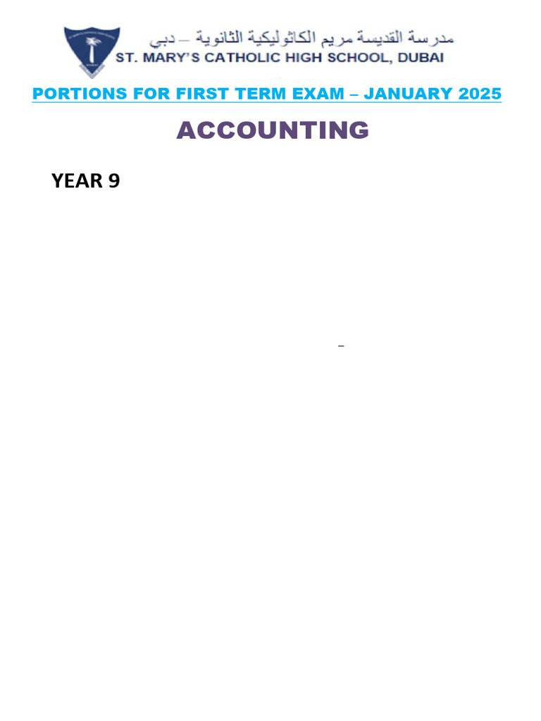 Year 9 First Term Portion Jan 2025 | PDF | Demand | Poetry