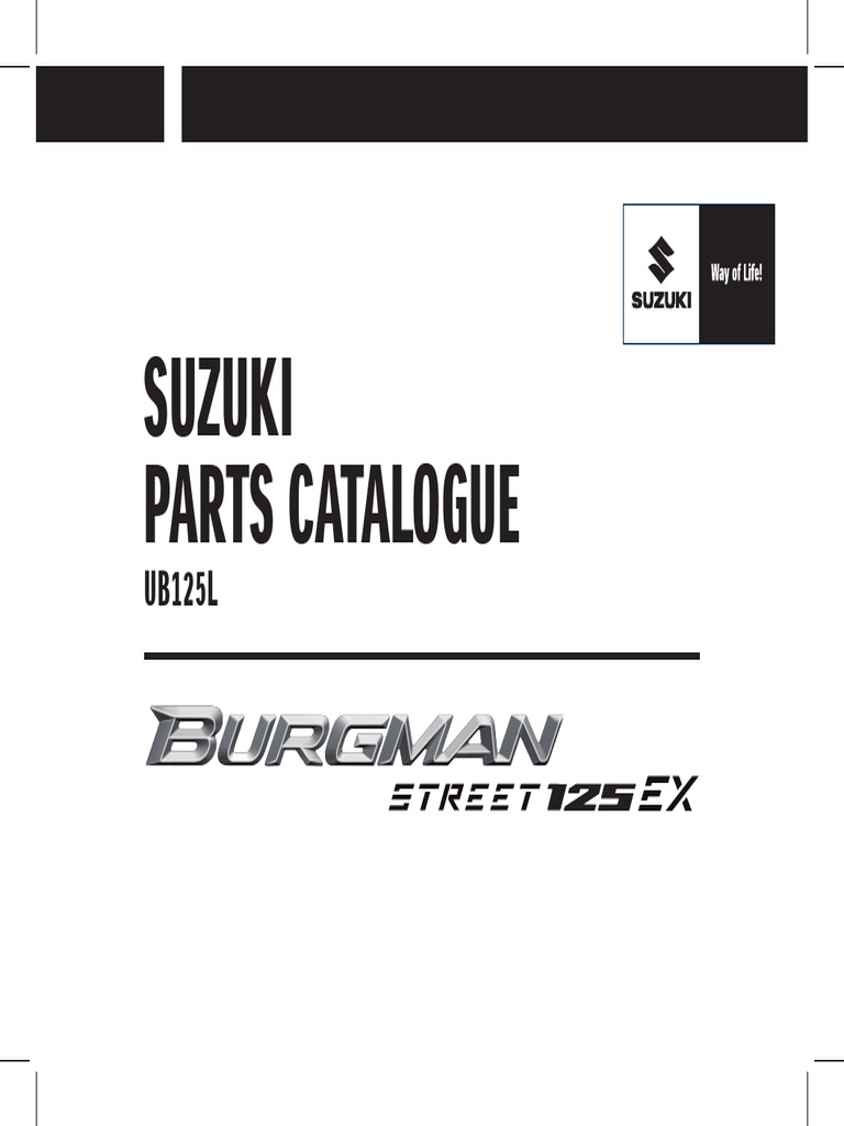 Suzuki UB125L Parts Catalogue | PDF | Piston | Internal Combustion Engine
