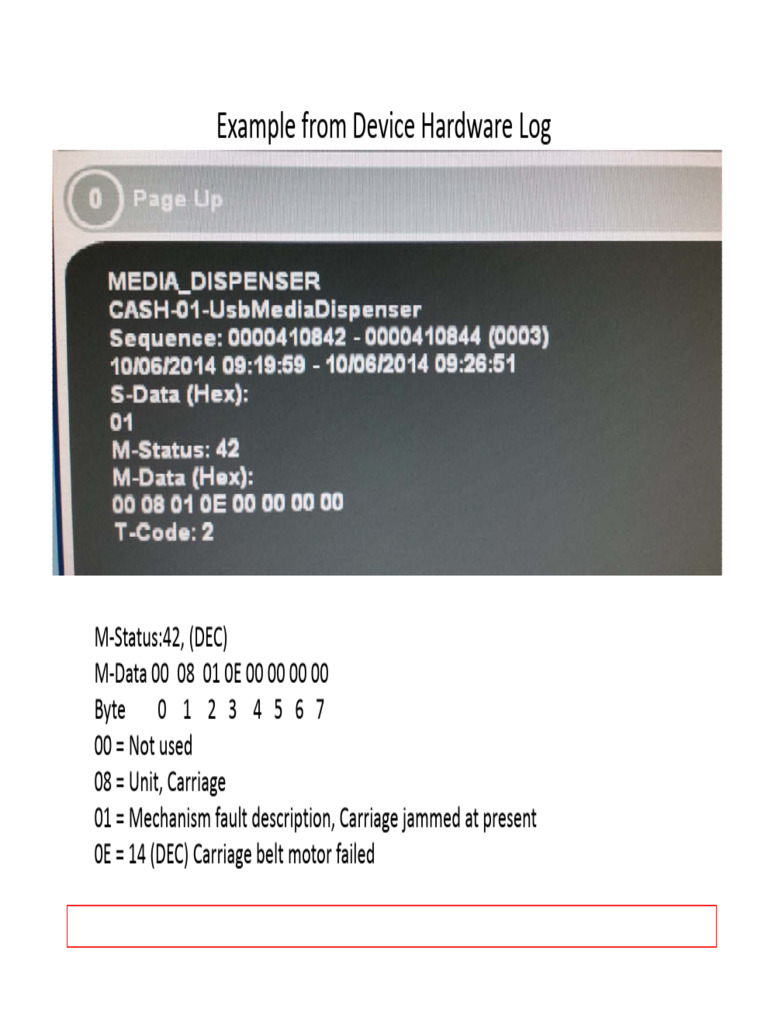 Device Hardware Log: M-Status Overview | PDF | Error Detection And ...