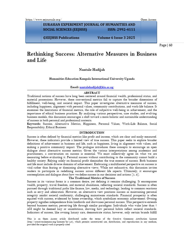 Curated visual reference: Picture Idea: Rethinking Success Alternative Measures In Business And Life Www
