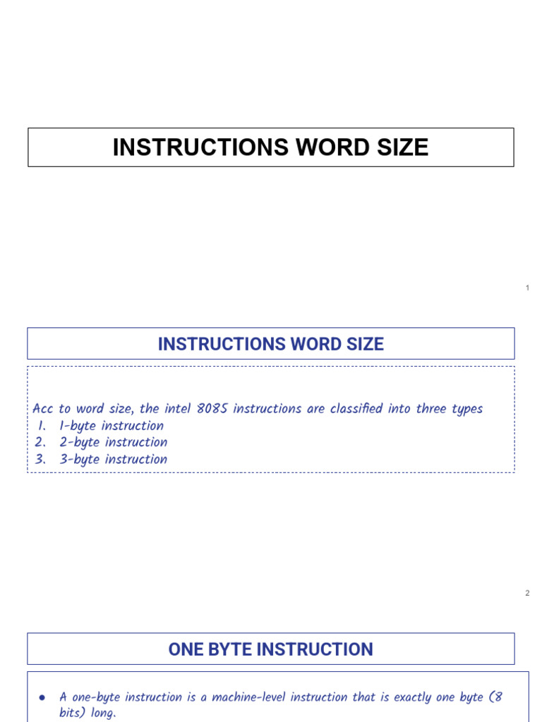 CH-7 Word Size &addressing Modes | PDF | Assembly Language | Office ...