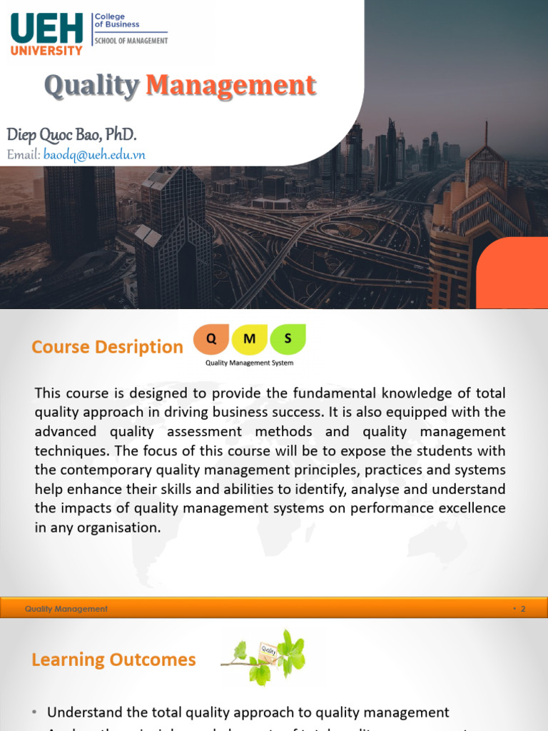 Essential Principles of Quality Management | PDF | Quality Management ...