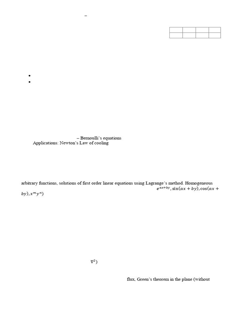 Differential Equations & Vector Calculus | PDF | Differential Equations ...