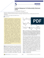 Reengineering A Tryptophan Halogenase To Preferentially Chlorinate A Direct Alkaloid Precursor