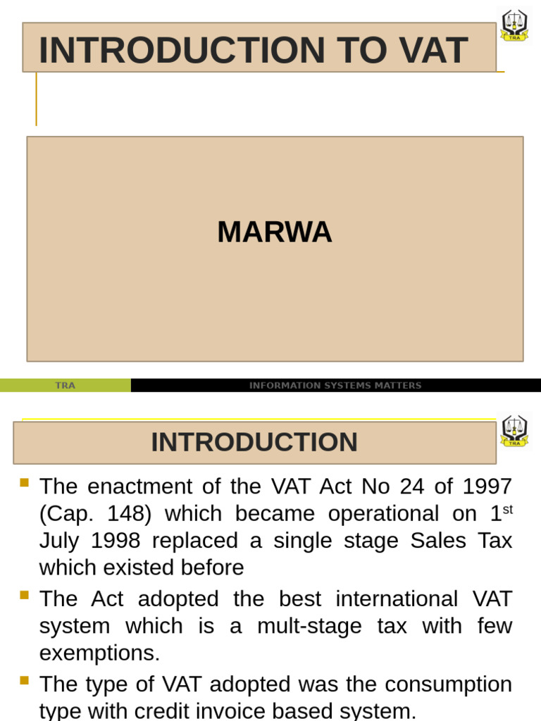 Tanzania VAT System Overview and Basics | PDF | Value Added Tax | Taxes