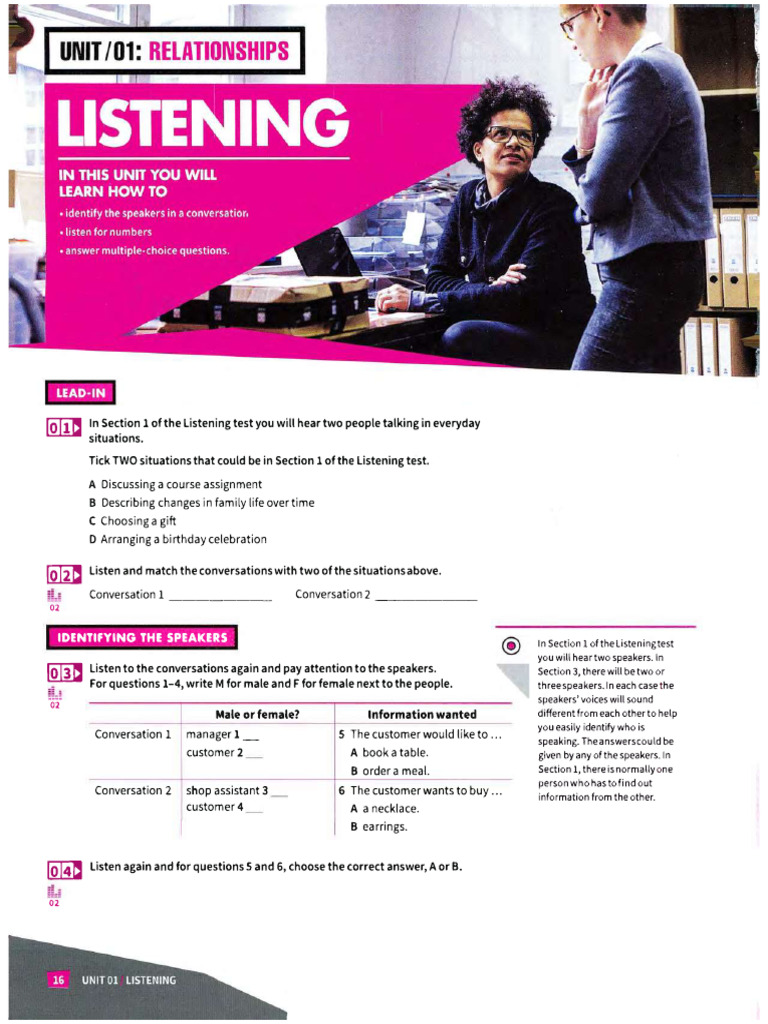 Listening Test | PDF