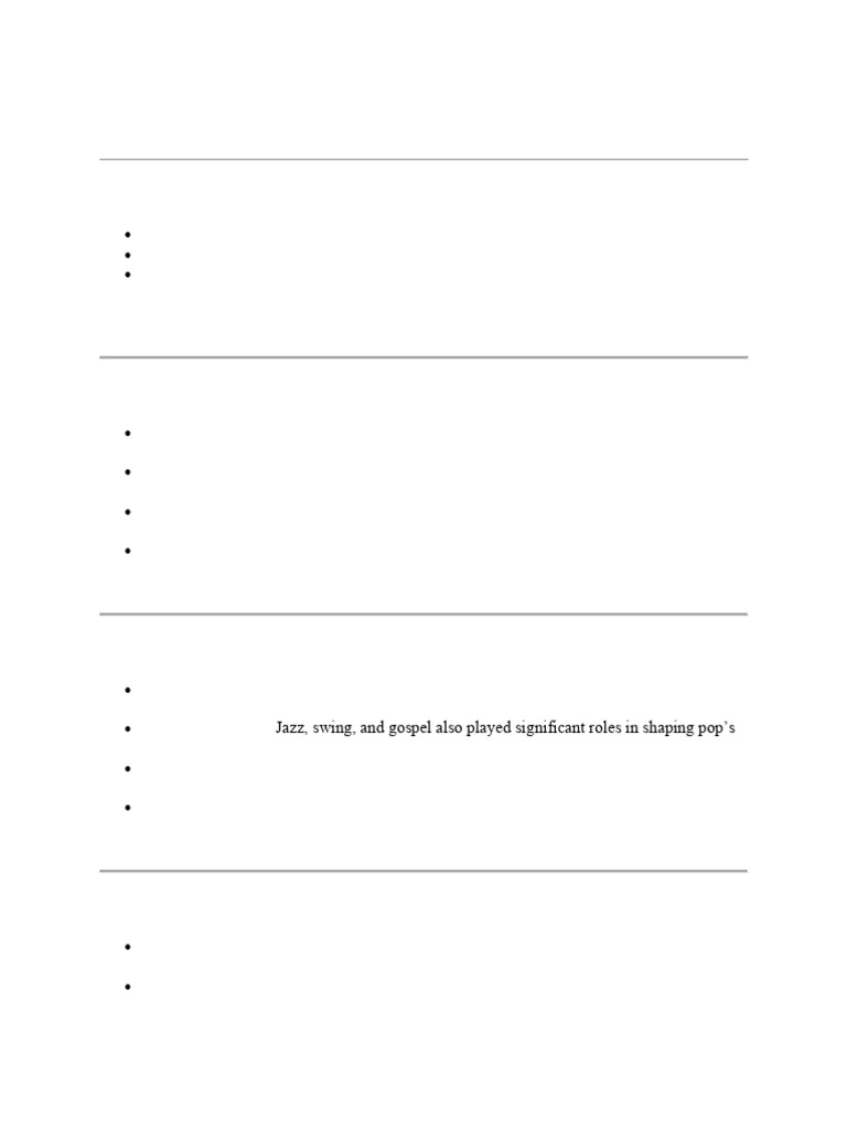 Detailed Presentation Outline | PDF | Pop Music | Michael Jackson
