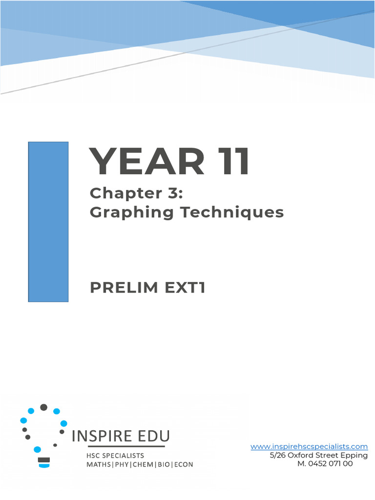 Year 11 Graphing Techniques Guide | PDF | Mathematical Relations