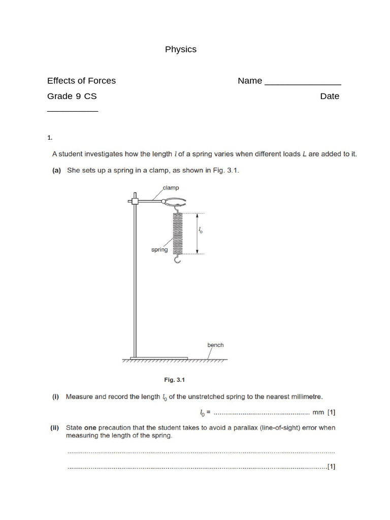 Physics Paper 6 | PDF