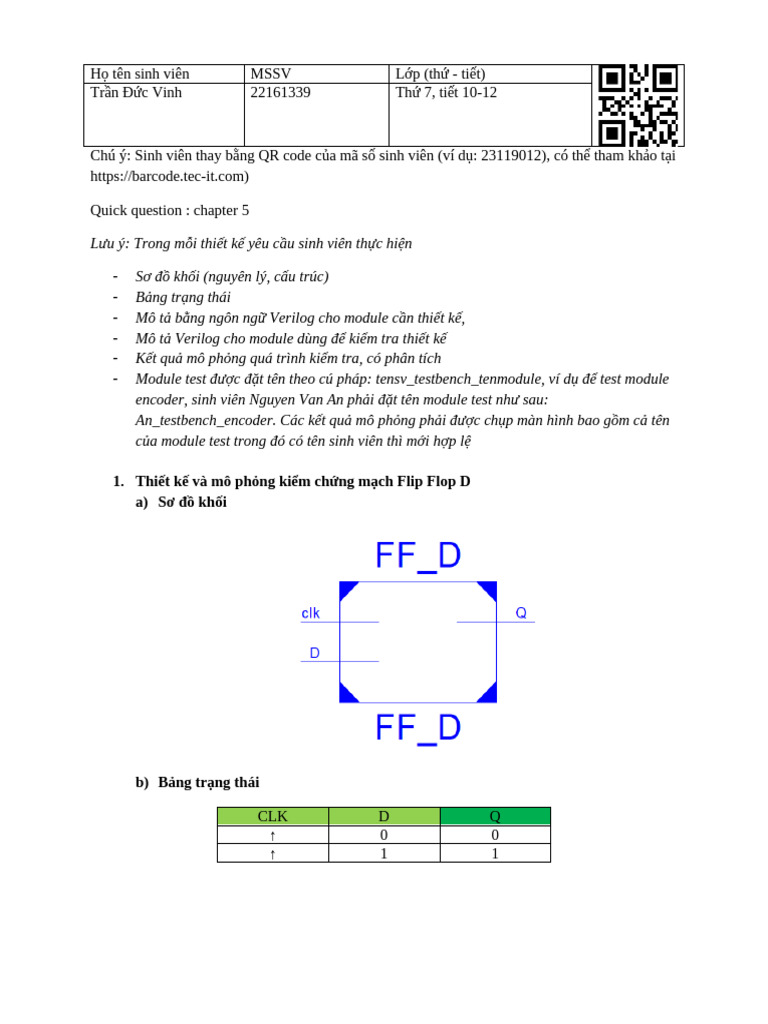 Vinh Quick Question. Chapter 05 | PDF