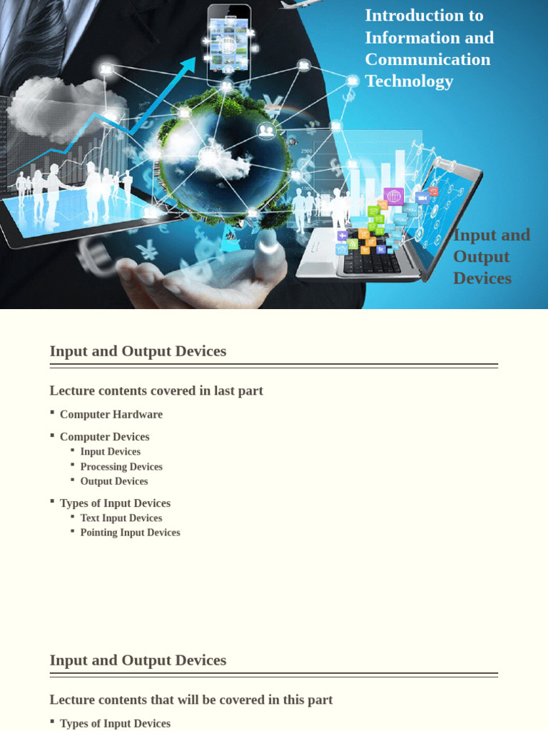 Input and Output Devices Overview | PDF | Computer Monitor | Barcode